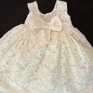 Girls off white dress.